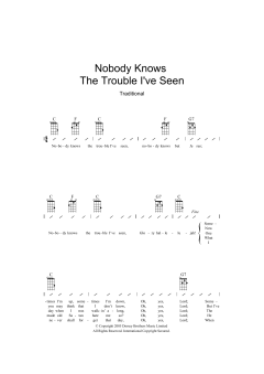 Nobody Knows The Trouble I've Seen (Download) 