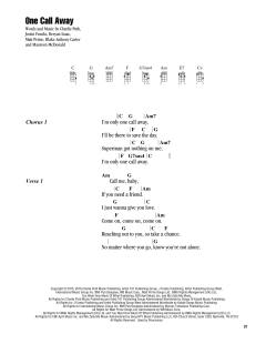 One Call Away (Download) 