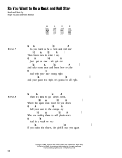 So You Want To Be A Rock And Roll Star (Download) 