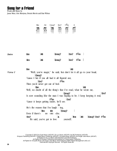 Song For A Friend (Download) 