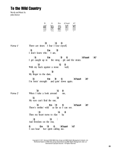 To The Wild Country (Download) 