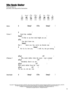 Who Needs Shelter (Download) 