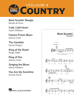 Ukulele Song Collection, Volume 4: Country (Download) 