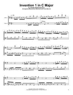 Invention 1 In C Major von Mr. & Mrs. Cello (Download) 