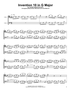 Invention 10 In G Major von Mr. & Mrs. Cello (Download) 