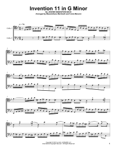 Invention 11 In G Minor von Mr. & Mrs. Cello (Download) 
