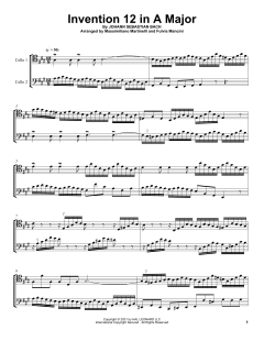 Invention 12 In A Major von Mr. & Mrs. Cello (Download) 