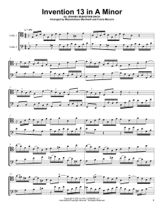 Invention 13 In A Minor von Mr. & Mrs. Cello (Download) 