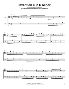 Invention 4 In D Minor von Mr. & Mrs. Cello (Download) 
