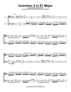 Invention 5 In E-Flat Major von Mr. & Mrs. Cello (Download) 