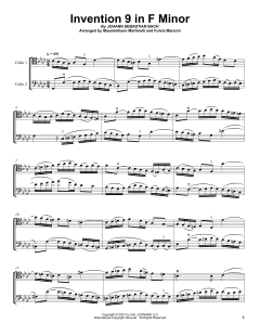 Invention 9 In F Minor von Mr. & Mrs. Cello (Download) 