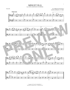 Minuet In G Major, BWV Anh. 114 von Christian Petzold (Download) 