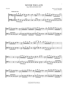 Never Too Late von Elton John (Download) 