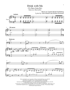 Drink With Me von Alain Boublil (Download) 