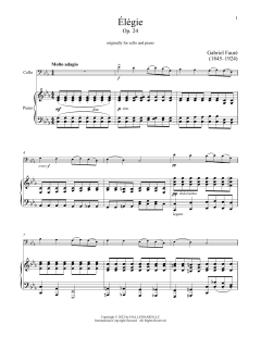 Elegie von Gabriel Fauré (Download) 