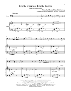 Empty Chairs At Empty Tables von Alain Boublil (Download) 