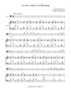 Lo, How A Rose E'er Blooming von Theodore Baker (Download) 