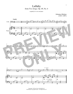 Lullaby von Johannes Brahms (Download) 