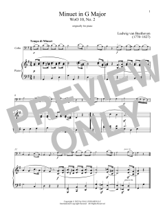 Minuet In G Major von Ludwig van Beethoven (Download) 