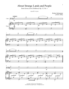 Of Strange Lands And People, Op. 15, No. 1 von Robert Schumann (Download) 