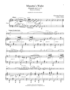 Quando Men Vo von Giacomo Puccini (Download) 