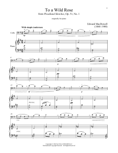 To A Wild Rose, Op. 51, No. 1 von Edward MacDowell (Download) 