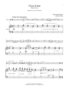 Vissi D'Arte, Vissi D'Amore von Giacomo Puccini (Download) 