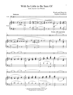 With So Little To Be Sure Of von Stephen Sondheim (Download) 