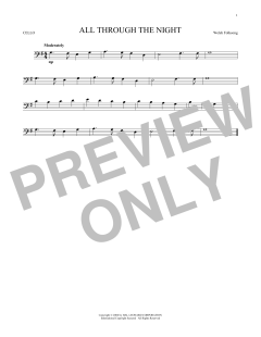 All Through The Night von Welsh Folksong (Download) 