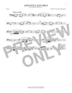 Andante Cantabile von Pyotr Il'yich Tchaikovsky (Download) 