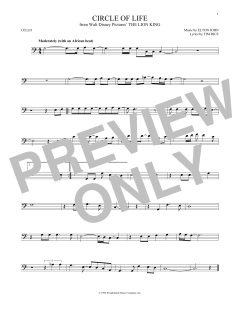 Circle Of Life von Elton John (Download) 