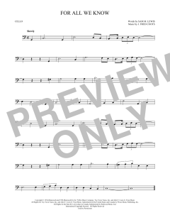 For All We Know von Fred Coots (Download) 