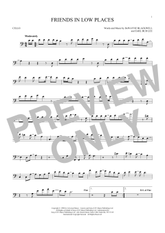 Friends In Low Places von Garth Brooks (Download) 