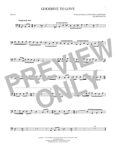 Goodbye To Love von The Carpenters (Download) 