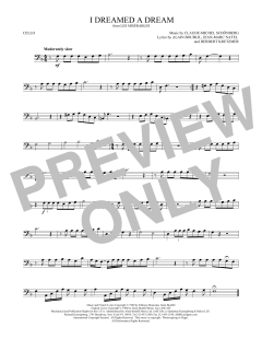 I Dreamed A Dream von Alain Boublil (Download) 