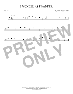 I Wonder As I Wander von John Jacob Niles (Download) 