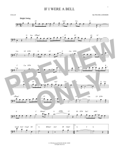 If I Were A Bell von Frank Loesser (Download) 