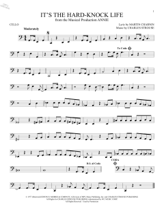 It's The Hard-Knock Life von Martin Charnin (Download) 