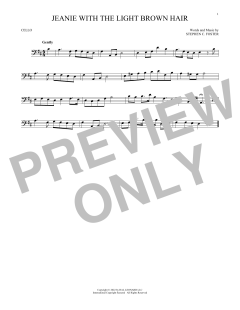 Jeanie With The Light Brown Hair von Stephen C. Foster (Download) 