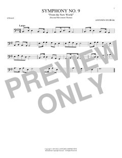 Largo From Symphony No. 9 von Antonín Dvorák (Download) 