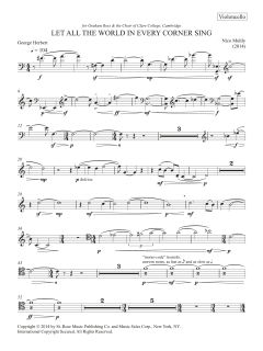 Let All The World In Every Corner Sing von Nico Muhly (Download) 