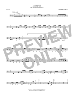 Minuet von Luigi Boccherini (Download) 