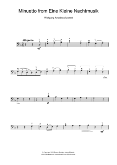 Minuetto from Eine Kleine Nachtmusik K525 von Wolfgang Amadeus Mozart (Download) 