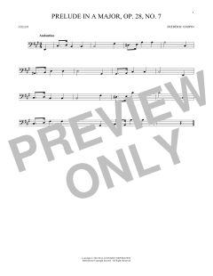 Prelude In A Major, Op. 28, No. 7 von Frédéric Chopin (Download) 