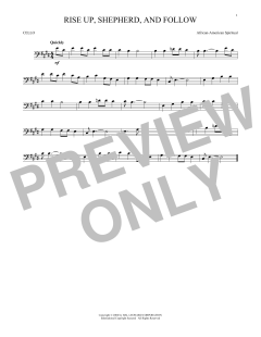 Rise Up, Shepherd, And Follow von African-American Spiritual (Download) 