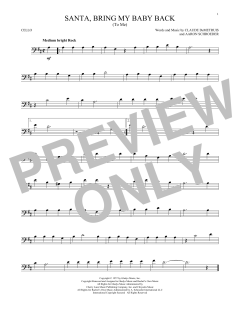 Santa, Bring My Baby Back von Elvis Presley (Download) 