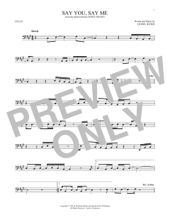 Say You, Say Me von Lionel Richie (Download) 