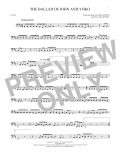 The Ballad Of John And Yoko von The Beatles (Download) 