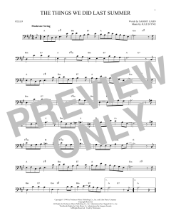 The Things We Did Last Summer von Jule Styne (Download) 