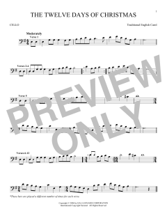 The Twelve Days Of Christmas von Traditional English Carol (Download) 